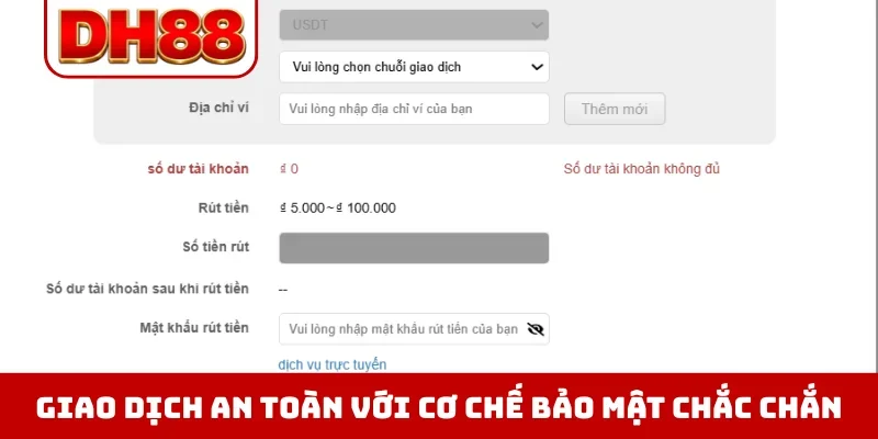 Rút Tiền DH88 - Hướng Dẫn 3 Bước Thao Tác Nhanh Và An Toàn - WINLUMA.BIZ