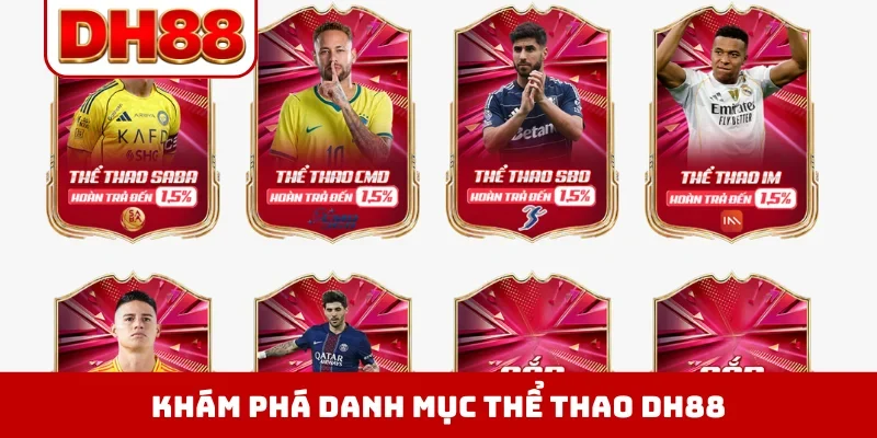 Thể Thao DH88 - Cá Độ An Toàn Cùng 50+ Bộ Môn Hấp Dẫn - WINLUMA.BIZ