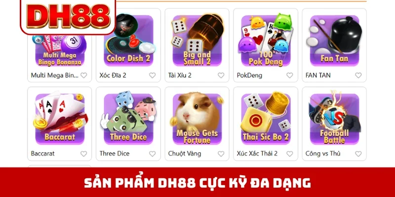 Sản Phẩm DH88 - 10.000 Trò Chơi Hot Nhất Đang Chờ Bạn - WINLUMA.BIZ