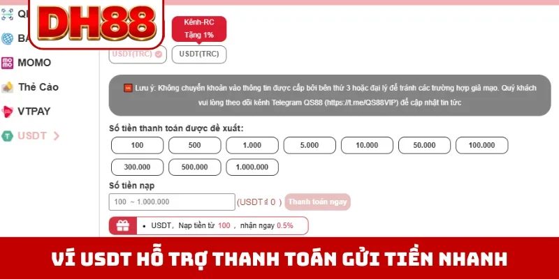 Nạp Tiền DH88 - Hướng Dẫn Quy Trình Gửi Vốn Đúng Quy Định - WINLUMA.BIZ